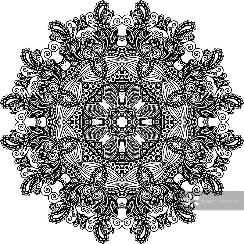 几何花边图案图片素材