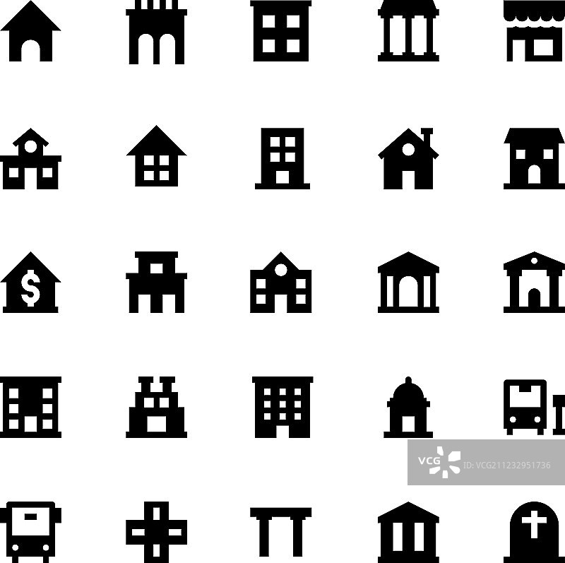 城市元素图标1图片素材