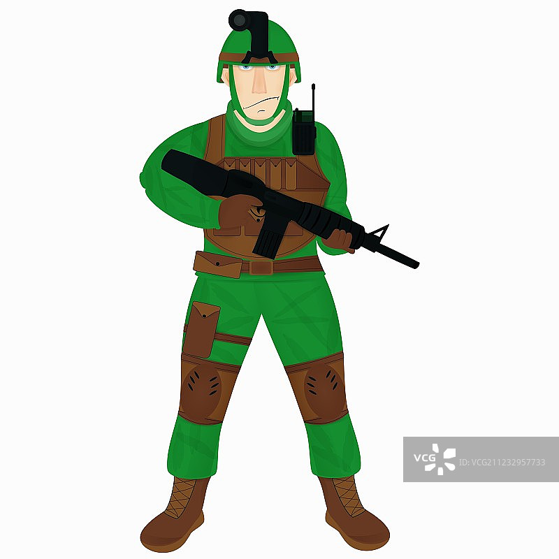 卡通现代士兵图片素材