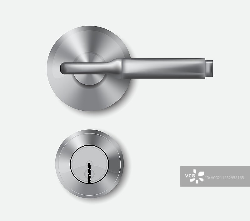 金属门把手和门锁图片素材
