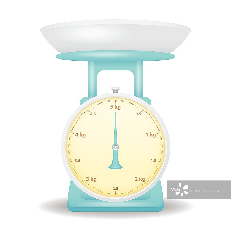 浅蓝色体重秤图片素材