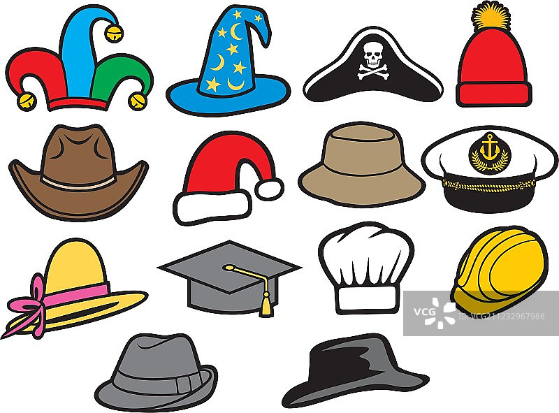 帽子合集图片素材