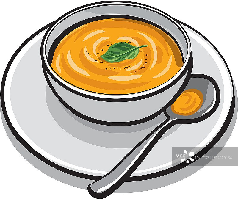 南瓜汤图片素材