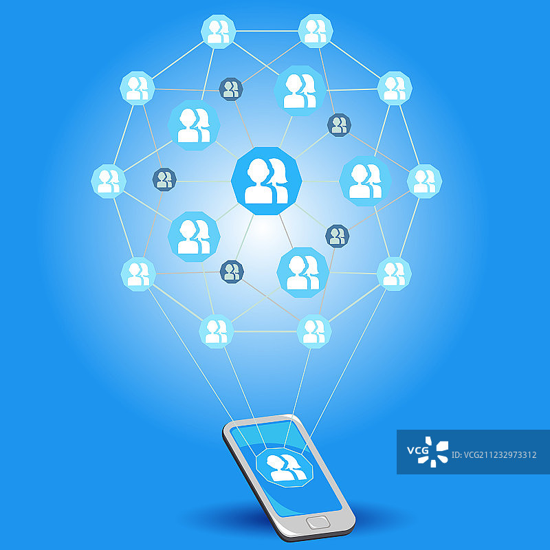 移动社交网络图片素材