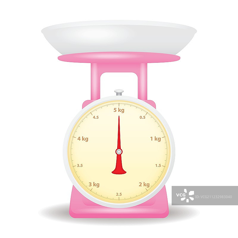 粉色体重秤市场白色背景图片素材