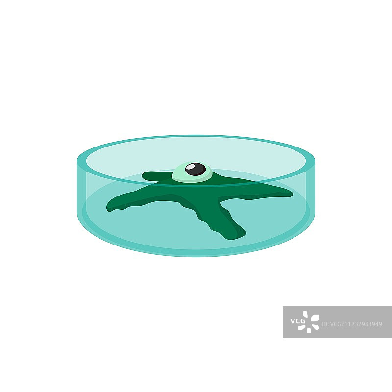 细菌卡通图标培养皿图片素材