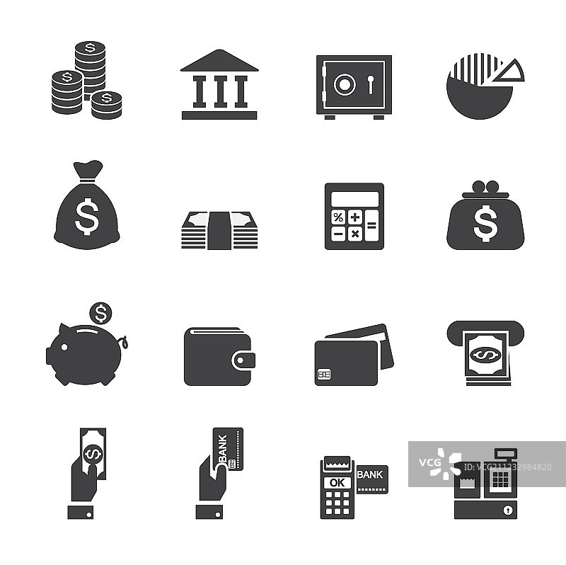 货币与金融图标图片素材