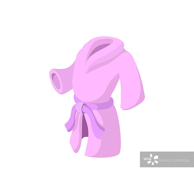 粉色浴袍卡通图标图片素材