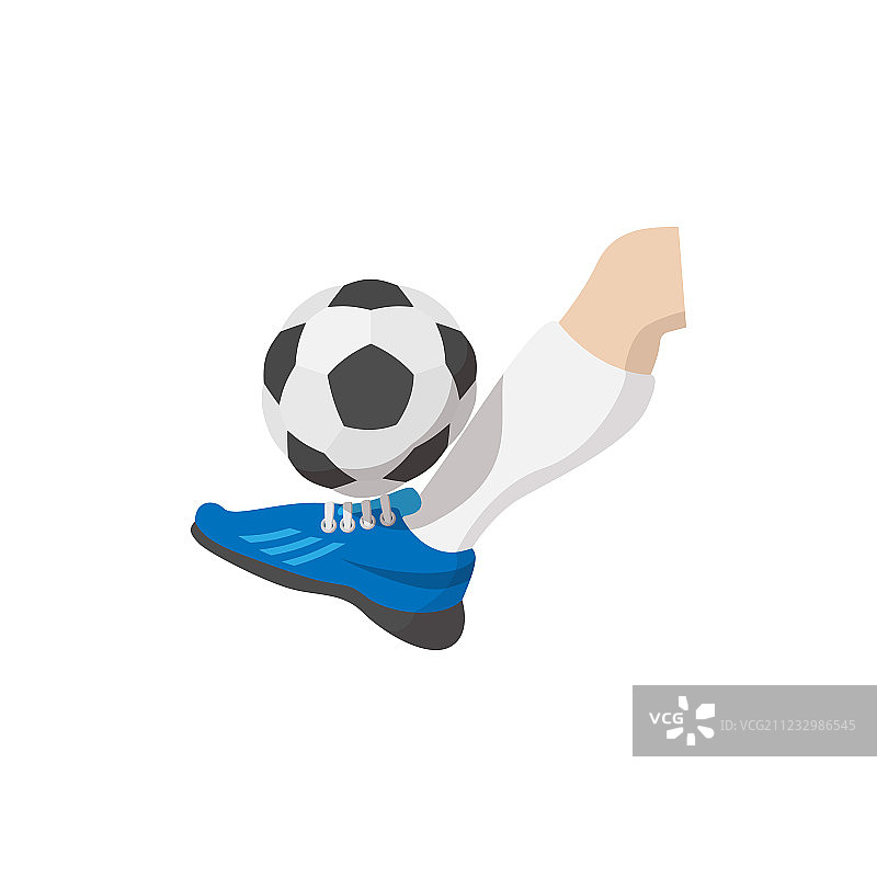 腿踢球卡通图标图片素材