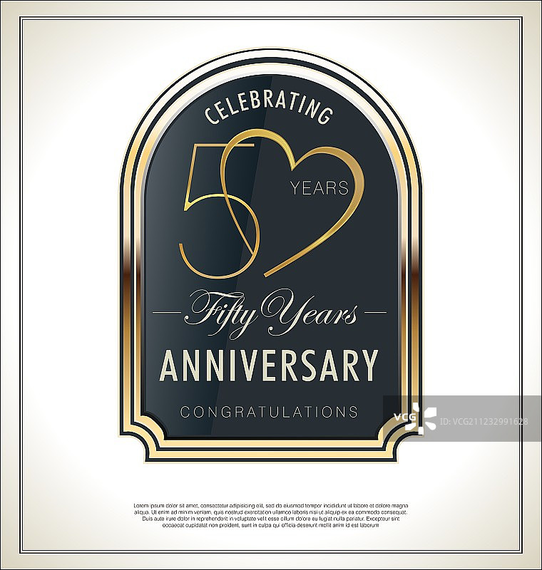 50周年纪念标签图片素材