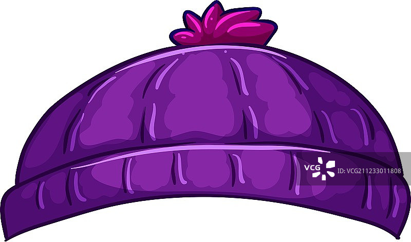 紫色无边女帽图片素材