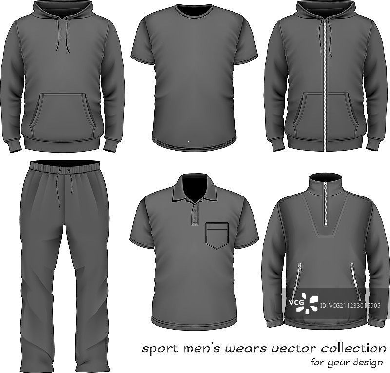 男士运动服装系列图片素材