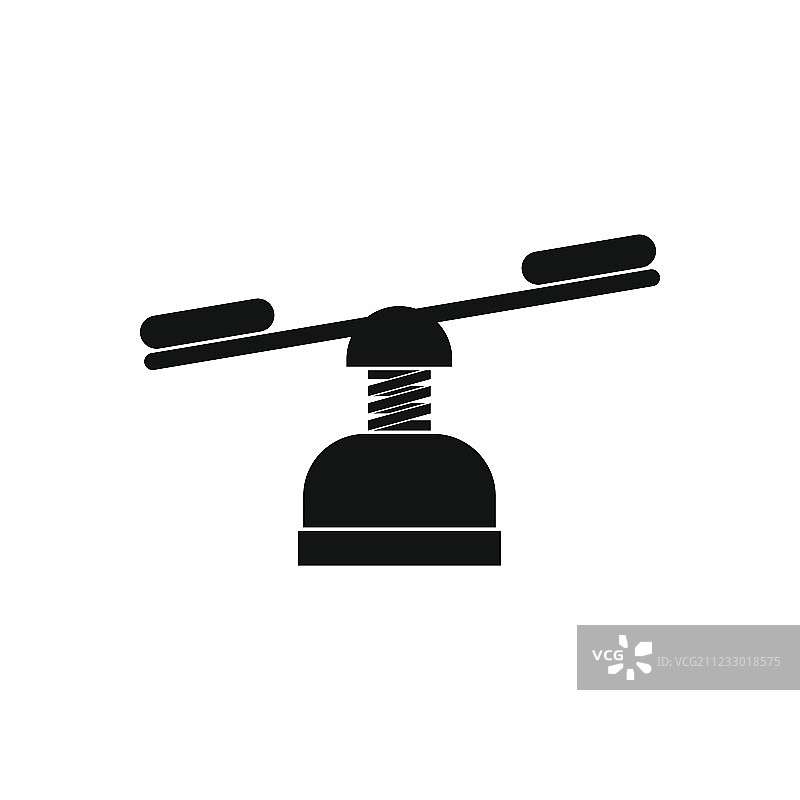 黑色简约跷跷板图标图片素材