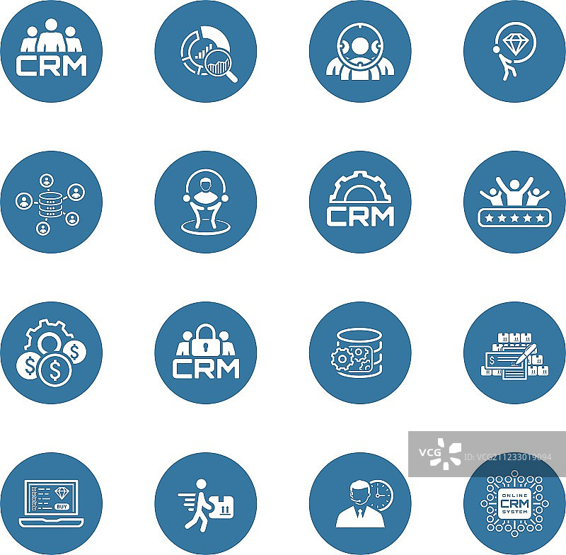 扁平设计商务图标合集图片素材