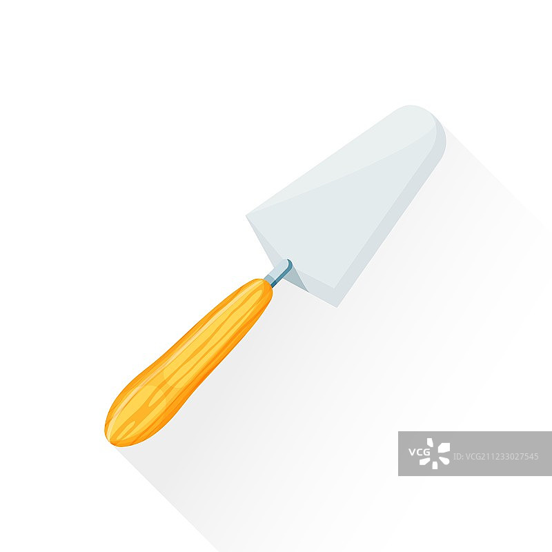 扁平建筑泥刀图标图片素材