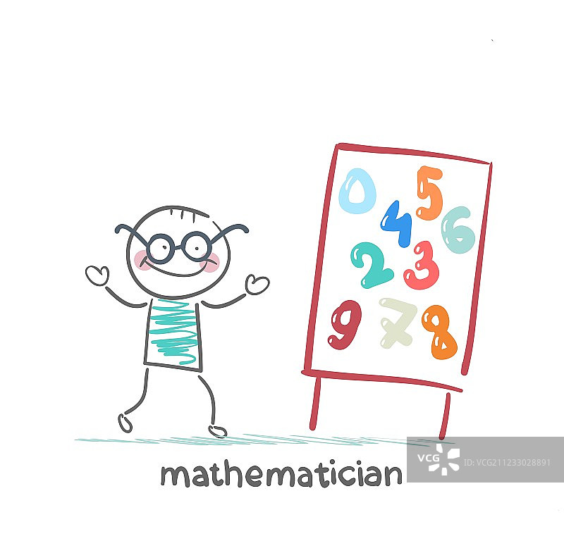 数学家讲解演示文稿图片素材