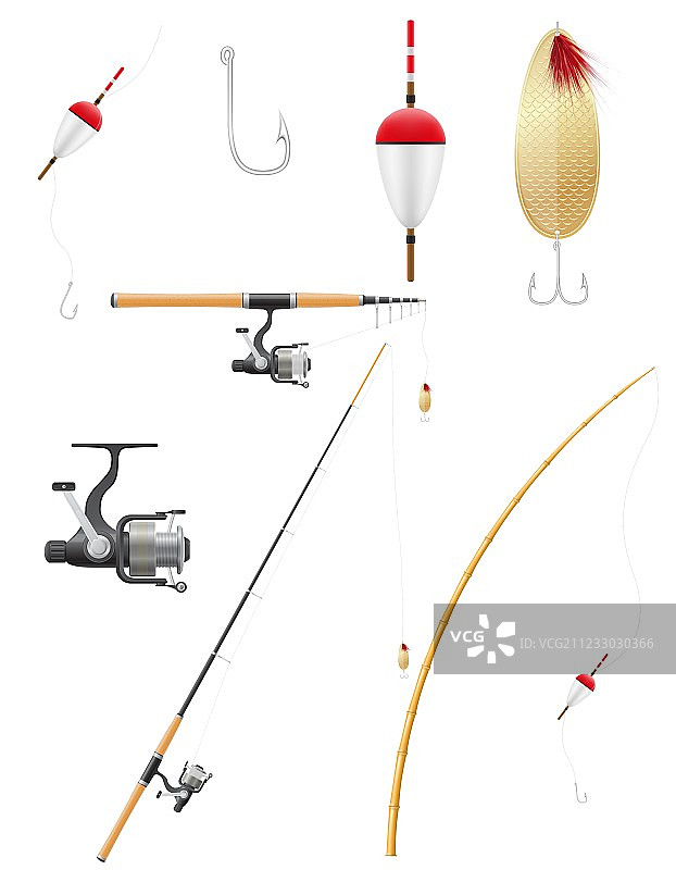 渔具图标集图片素材