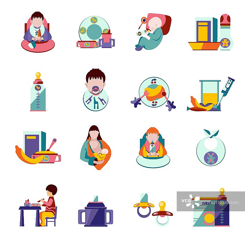 婴儿喂养图标图片素材