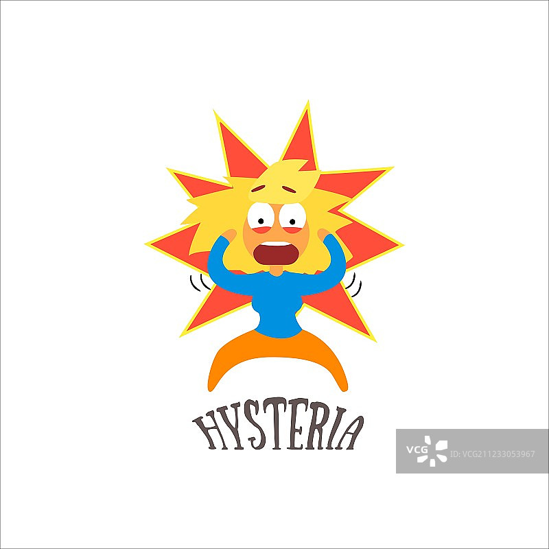 歇斯底里图片素材