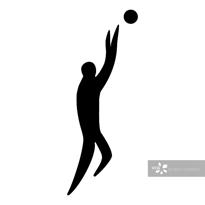 篮球运动员剪影图片素材