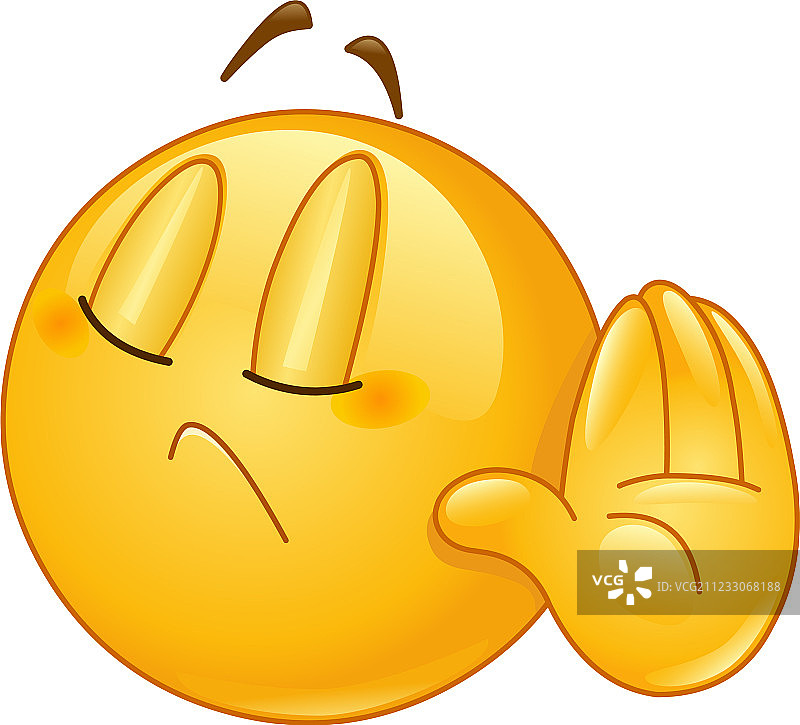 拒绝表情符号图片素材