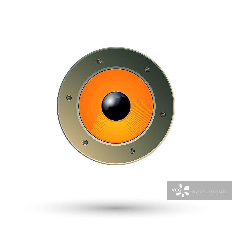 隔离的扬声器图标图片素材