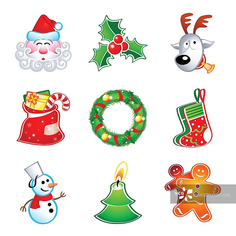圣诞节的图标图片素材