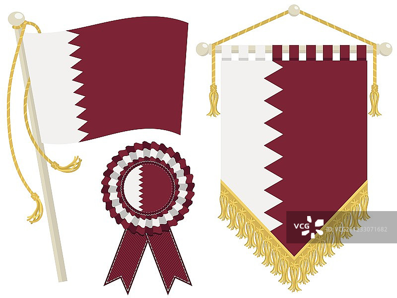 卡塔尔国旗图片素材