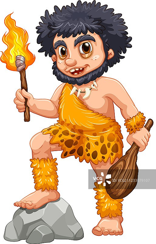 穴居人图片素材