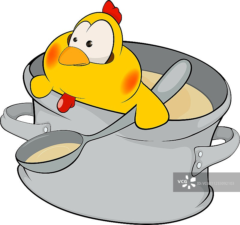厨师小鸡卡通形象图片素材