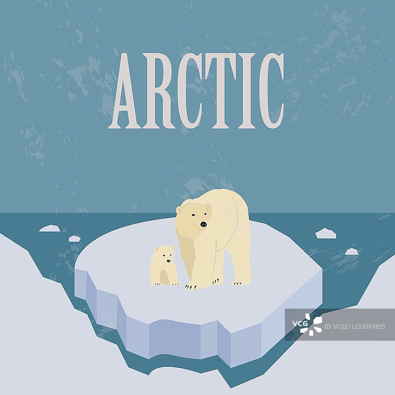 北极复古风格图像图片素材