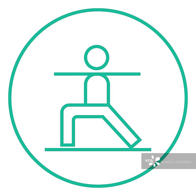 男人练瑜伽的图标图片素材