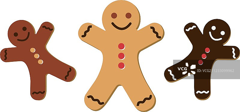 姜饼人图标集图片素材