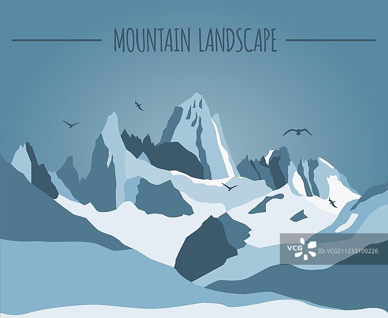 山景图形模板图片素材