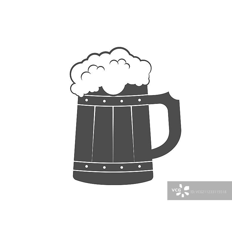 啤酒杯图标图片素材