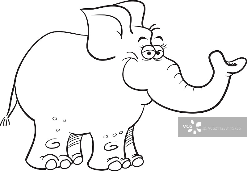 卡通大象图片素材