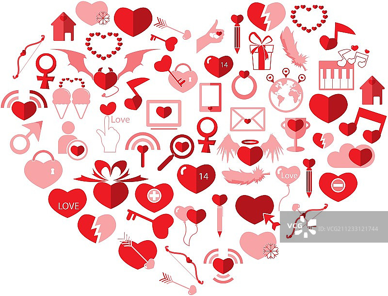 情人节爱心图标图片素材