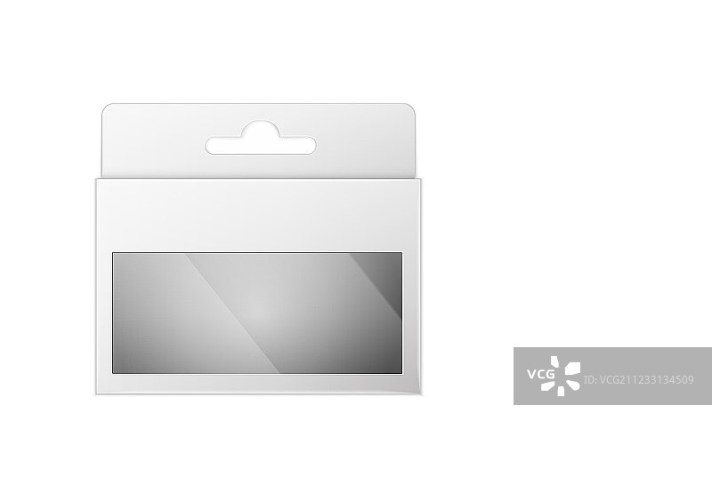 白色产品包装盒，白色背景上隔离图片素材