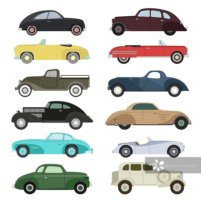 复古汽车合集图片素材