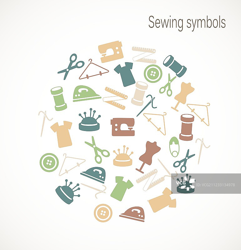缝纫符号图片素材