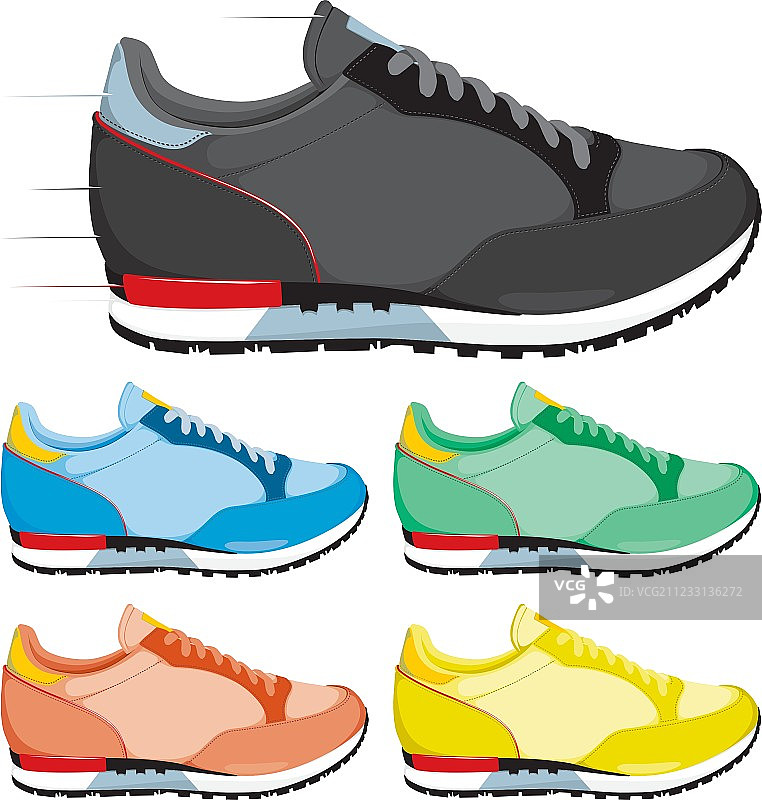 跑步鞋图片素材