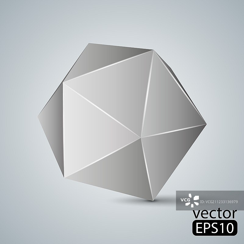 几何图形二十面体图片素材