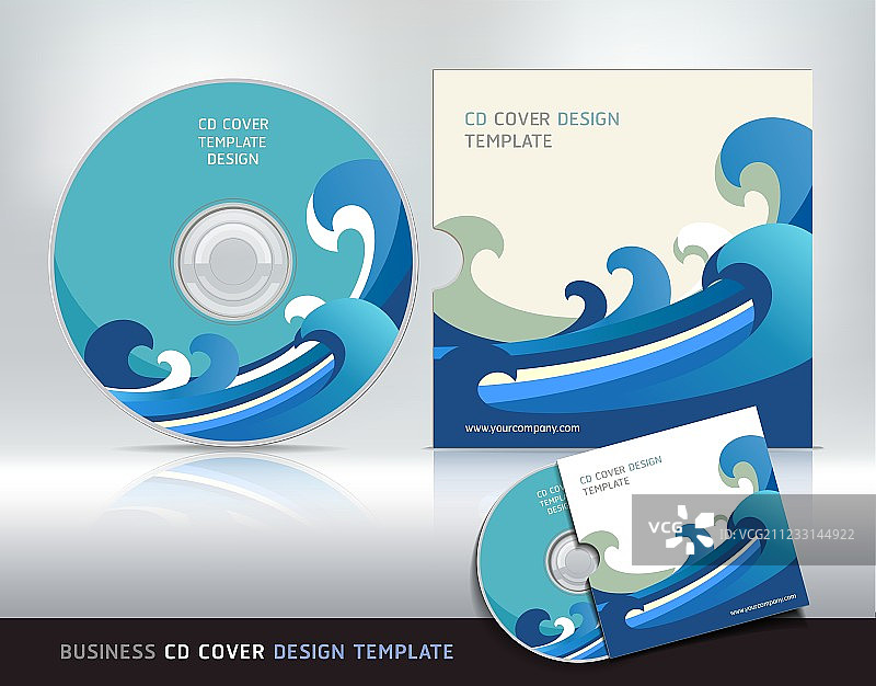 CD封面设计模板抽象背景图片素材