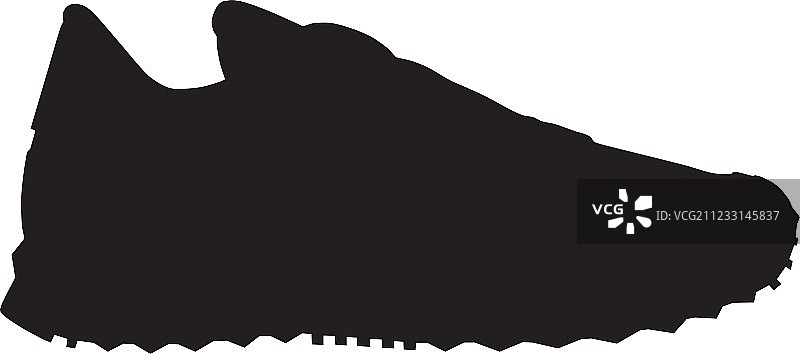 跑鞋 - 运动鞋轮廓图片素材