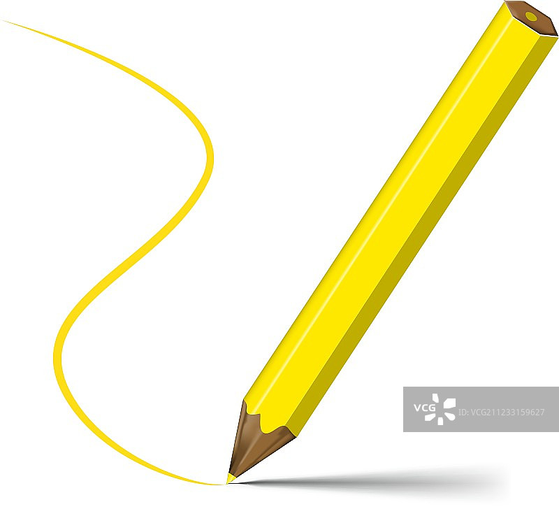 黄色铅笔图片素材