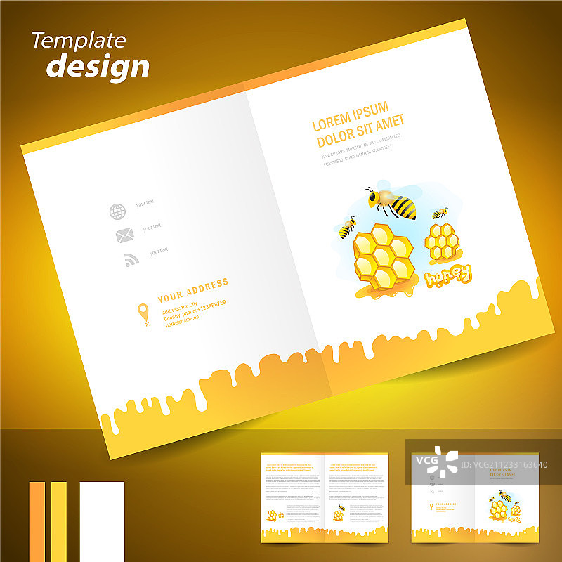 蜂蜜酒宣传册图片素材