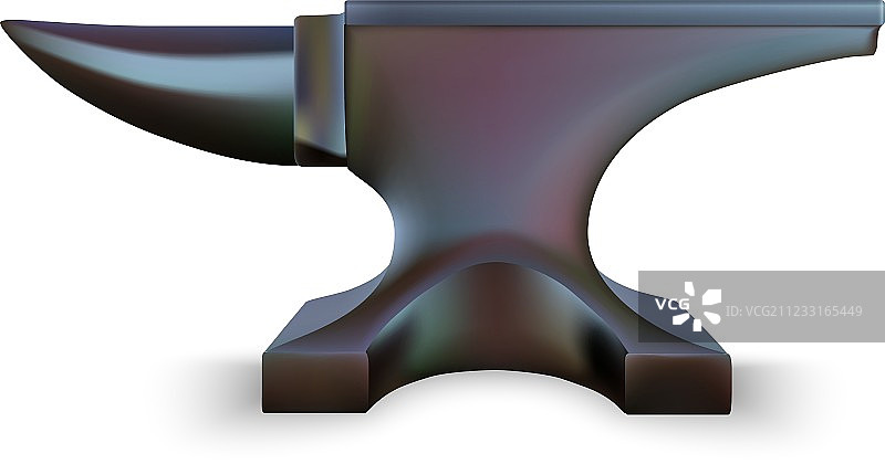 白色背景铁砧图片素材