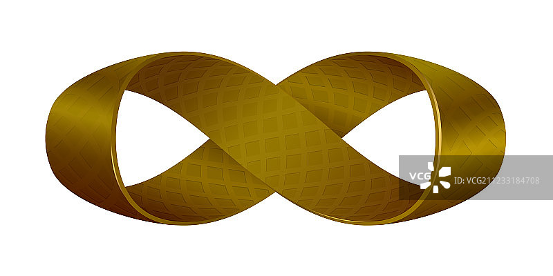 360度旋转的莫比乌斯环图片素材