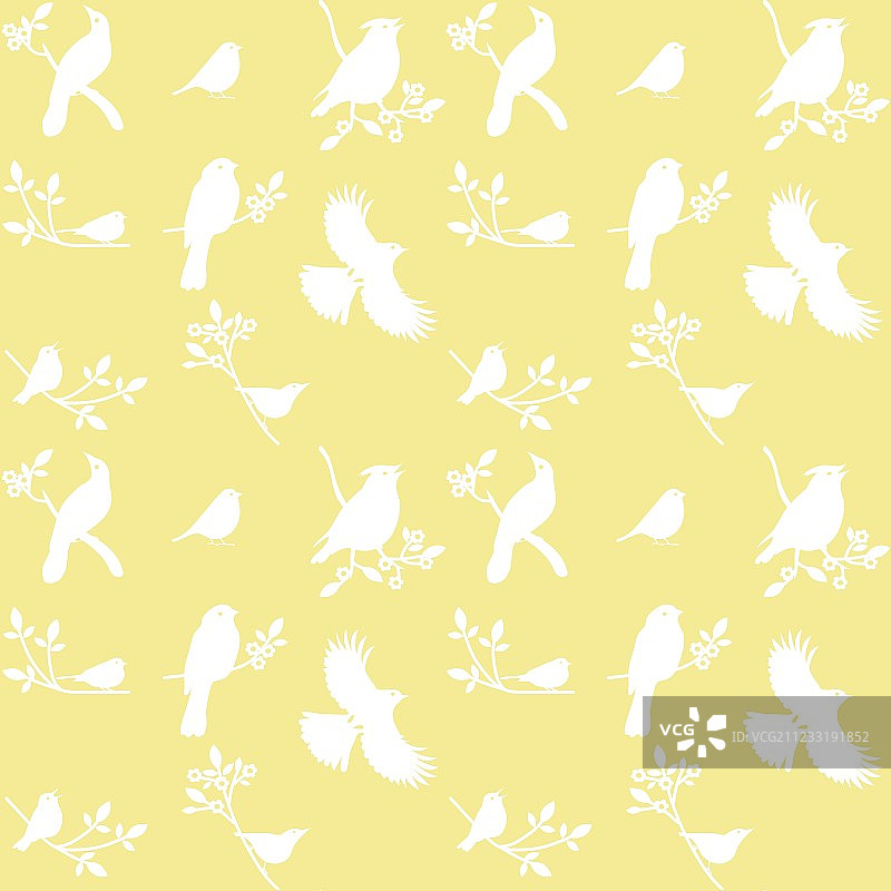 鸟类剪影合集图片素材