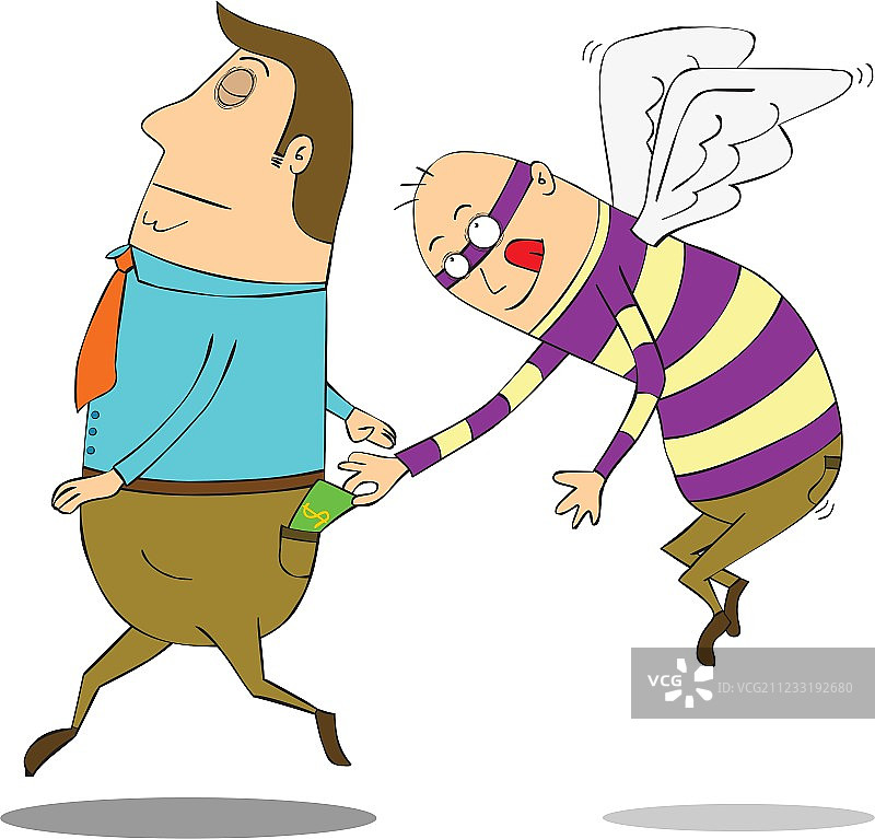 飞行的扒手图片素材